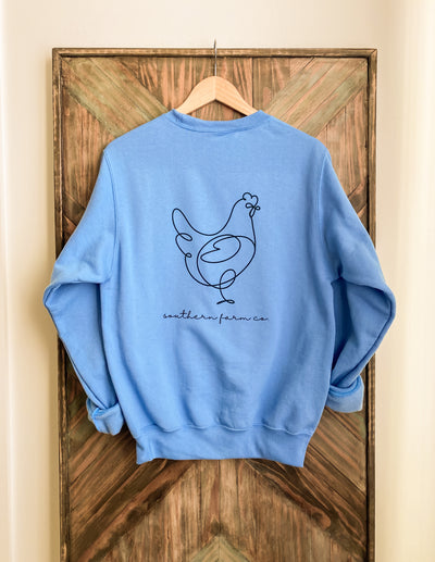 Chicken Sweatshirt (Carolina Blue)