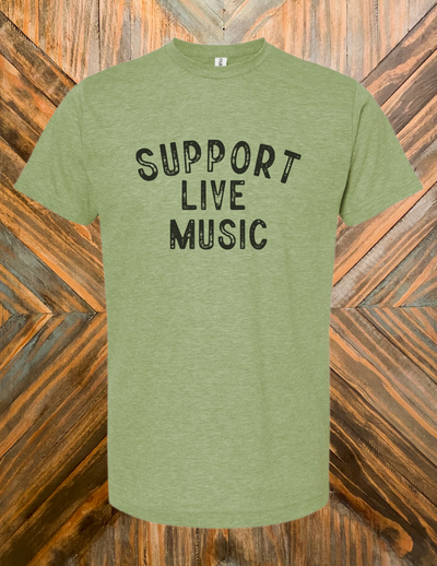 Support Live Music Tee (Green)